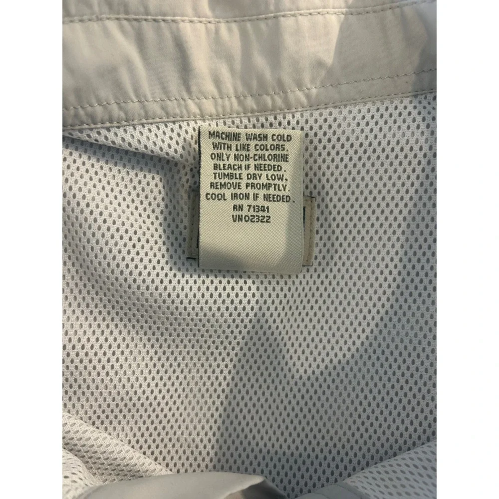 LL Bean Men's Tan‎ Long Sleeve Button Up Outdoor Fishing Shirt XXL REG
